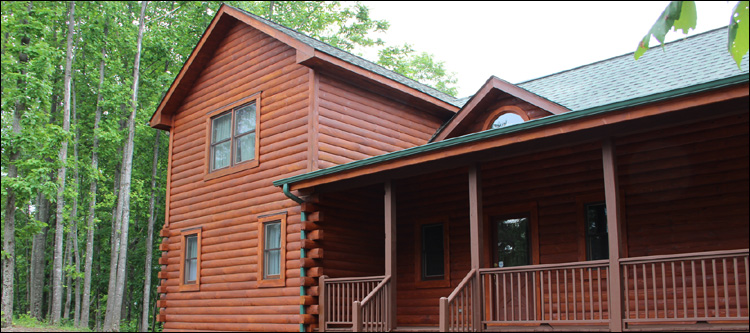Log Home Staining in Forsyth County,  North Carolina